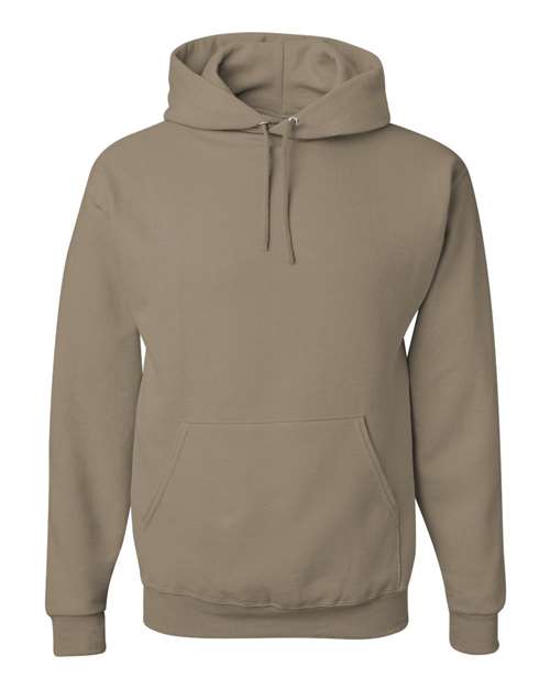 JERZEES NuBlend® Hooded Sweatshirt 996MR Khaki Custom Embroidered Business Logo