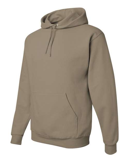 JERZEES NuBlend® Hooded Sweatshirt 996MR Khaki Custom Embroidered Business Logo