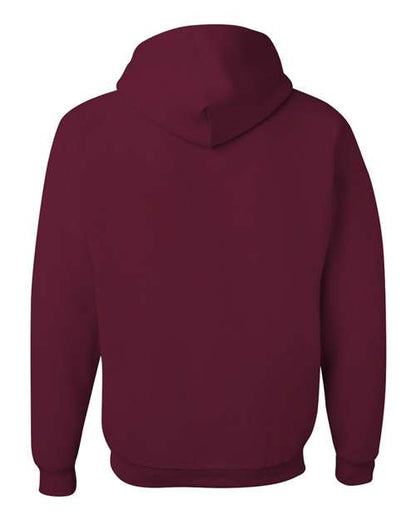JERZEES NuBlend® Hooded Sweatshirt 996MR Maroon Custom Embroidered Business Logo