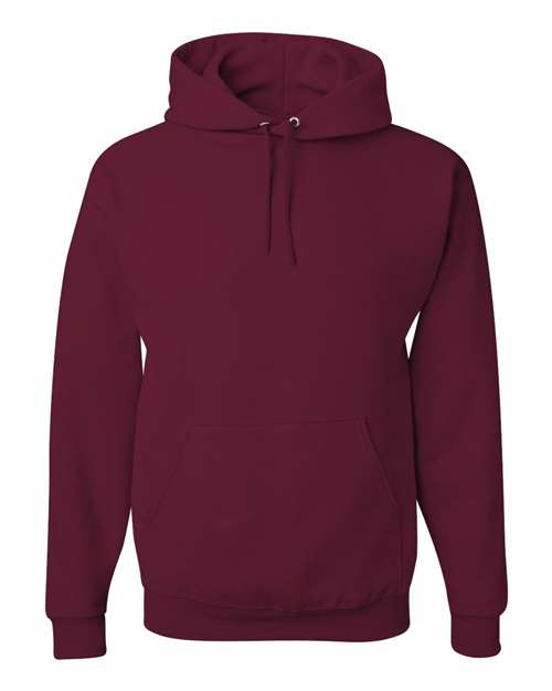 JERZEES NuBlend® Hooded Sweatshirt 996MR Maroon Custom Embroidered Business Logo