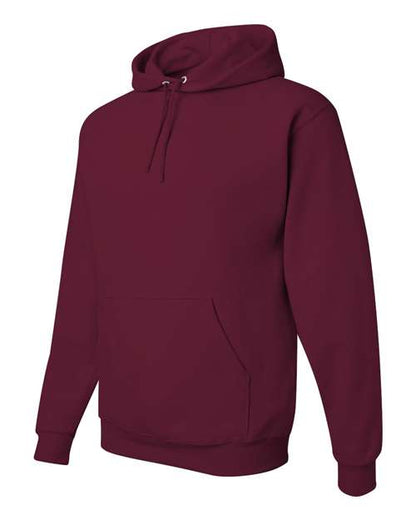 JERZEES NuBlend® Hooded Sweatshirt 996MR Maroon Custom Embroidered Business Logo
