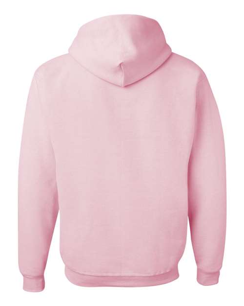 JERZEES NuBlend® Hooded Sweatshirt 996MR Chocolate Custom Embroidered Business Logo