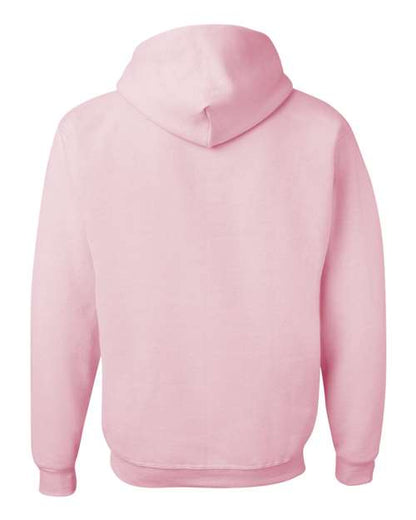 JERZEES NuBlend® Hooded Sweatshirt 996MR Chocolate Custom Embroidered Business Logo