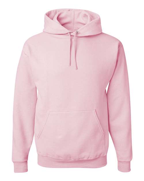 JERZEES NuBlend® Hooded Sweatshirt 996MR Chocolate Custom Embroidered Business Logo
