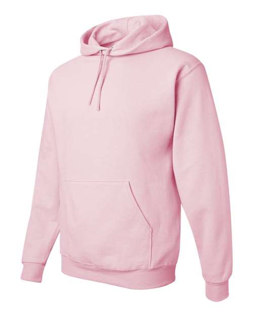 JERZEES NuBlend® Hooded Sweatshirt 996MR Chocolate Custom Embroidered Business Logo