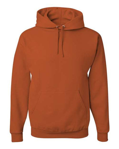 JERZEES NuBlend® Hooded Sweatshirt 996MR Texas Orange Custom Embroidered Business Logo