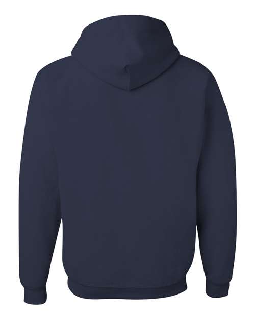 JERZEES NuBlend® Hooded Sweatshirt 996MR J. Navy Custom Embroidered Business Logo