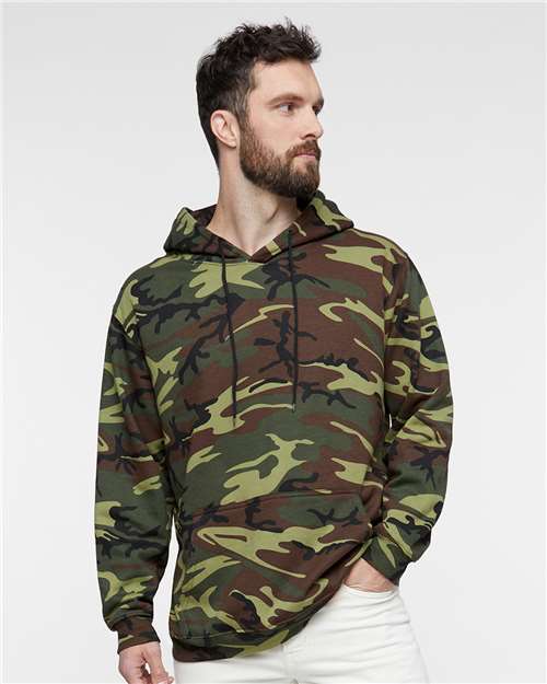 Custom Embroidered  Code Five Camo Pullover Fleece Hoodie 3969  