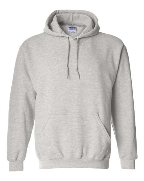 Gildan Heavy Blend™ Hooded Sweatshirt 18500 Ash Custom Embroidered Business Logo