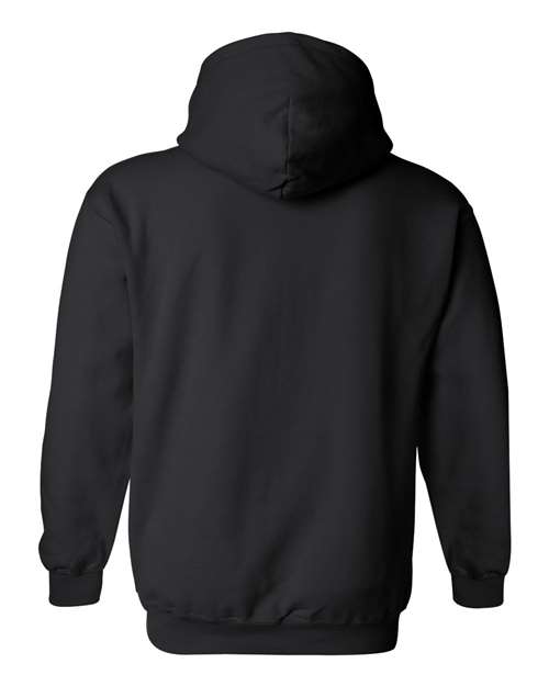 Gildan Heavy Blend™ Hooded Sweatshirt 18500 Black Custom Embroidered Business Logo