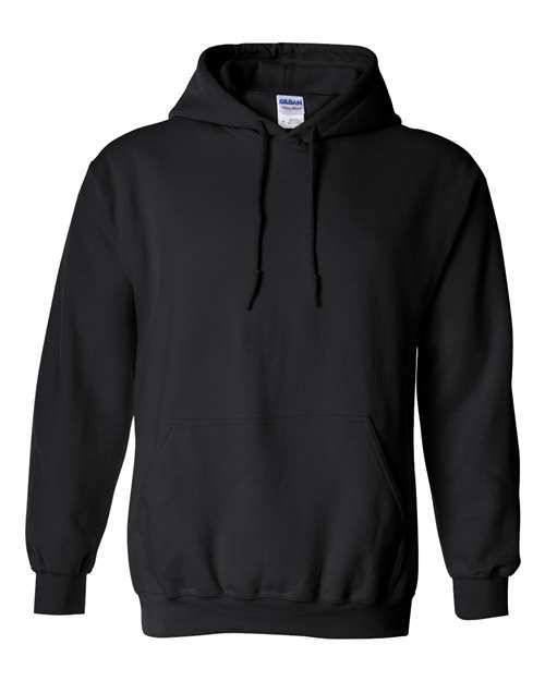 Gildan Heavy Blend™ Hooded Sweatshirt 18500 Black Custom Embroidered Business Logo