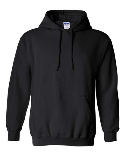 Gildan Heavy Blend™ Hooded Sweatshirt 18500 Black Custom Embroidered Business Logo
