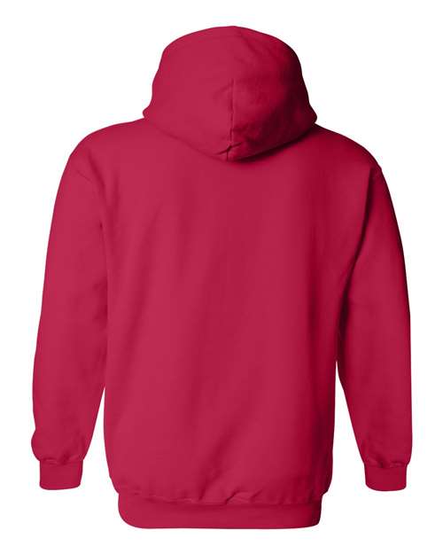 Gildan Heavy Blend™ Hooded Sweatshirt 18500 Cherry Red Custom Embroidered Business Logo