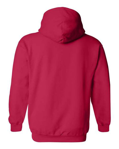 Gildan Heavy Blend™ Hooded Sweatshirt 18500 Cherry Red Custom Embroidered Business Logo