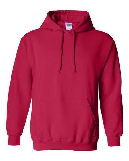 Gildan Heavy Blend™ Hooded Sweatshirt 18500 Cherry Red Custom Embroidered Business Logo