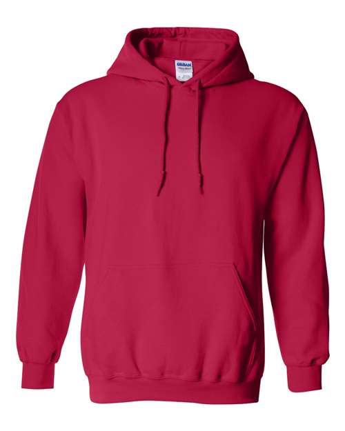 Gildan Heavy Blend™ Hooded Sweatshirt 18500 Cherry Red Custom Embroidered Business Logo