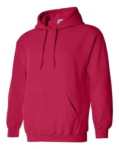 Gildan Heavy Blend™ Hooded Sweatshirt 18500 Cherry Red Custom Embroidered Business Logo