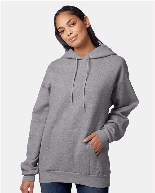 Custom Embroidered  Hanes Ultimate Cotton® Hooded Sweatshirt F170 Oxford Grey
