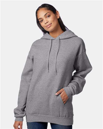 Custom Embroidered  Hanes Ultimate Cotton® Hooded Sweatshirt F170 Oxford Grey