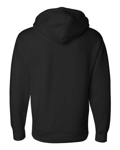 Independent Trading Co. Heavyweight Hooded Sweatshirt IND4000 Black Custom Embroidered Business Logo
