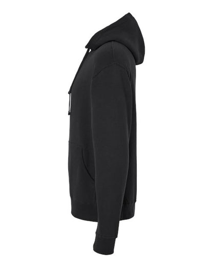 Independent Trading Co. Heavyweight Hooded Sweatshirt IND4000 Black Custom Embroidered Business Logo