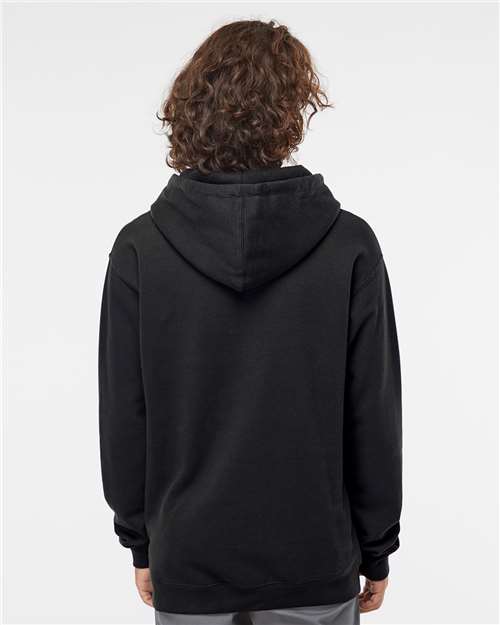 Independent Trading Co. Heavyweight Hooded Sweatshirt IND4000 Black Custom Embroidered Business Logo
