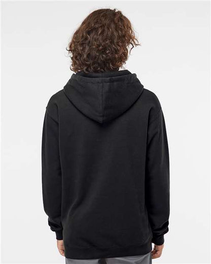 Independent Trading Co. Heavyweight Hooded Sweatshirt IND4000 Black Custom Embroidered Business Logo