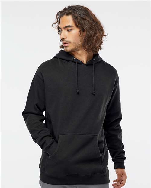 Custom Embroidered  Independent Trading Co. Heavyweight Hooded Sweatshirt IND4000 Black