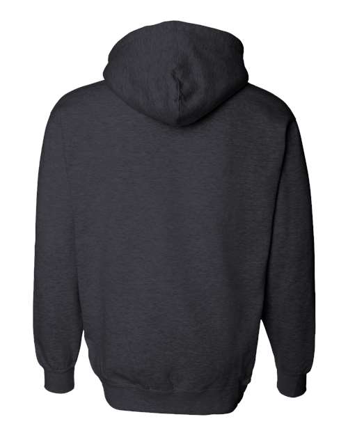 Independent Trading Co. Heavyweight Hooded Sweatshirt IND4000 Charcoal Heather Custom Embroidered Business Logo