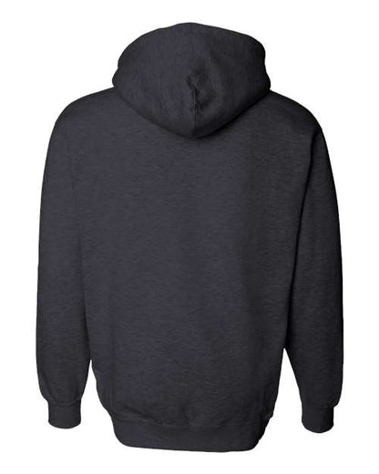 Independent Trading Co. Heavyweight Hooded Sweatshirt IND4000 Charcoal Heather Custom Embroidered Business Logo