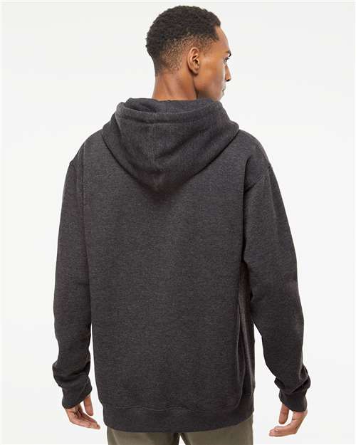 Independent Trading Co. Heavyweight Hooded Sweatshirt IND4000 Charcoal Heather Custom Embroidered Business Logo