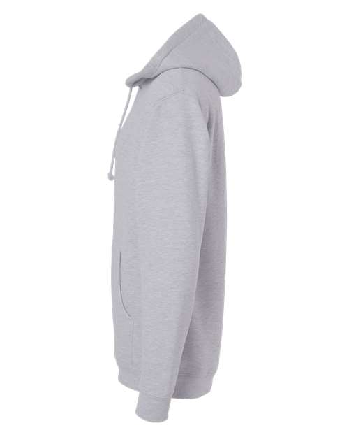 Independent Trading Co. Heavyweight Hooded Sweatshirt IND4000 Grey Heather Custom Embroidered Business Logo