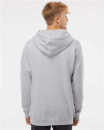 Independent Trading Co. Heavyweight Hooded Sweatshirt IND4000 Grey Heather Custom Embroidered Business Logo