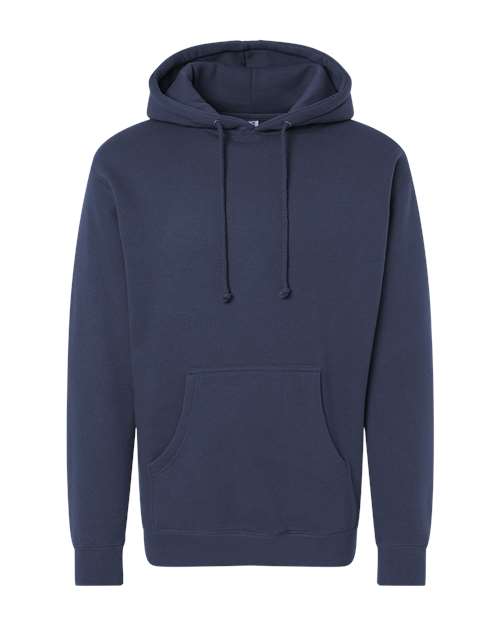 Independent Trading Co. Heavyweight Hooded Sweatshirt IND4000 Charcoal Heather/ Black Custom Embroidered Business Logo