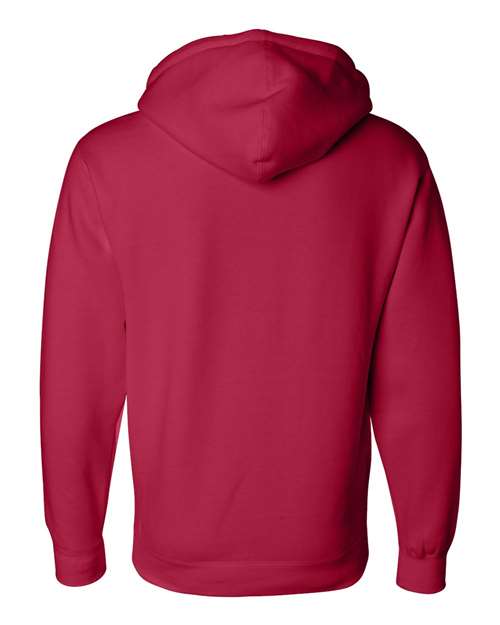 Independent Trading Co. Heavyweight Hooded Sweatshirt IND4000 Plum Custom Embroidered Business Logo