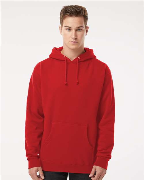 Independent Trading Co. Heavyweight Hooded Sweatshirt IND4000 Plum Custom Embroidered Business Logo