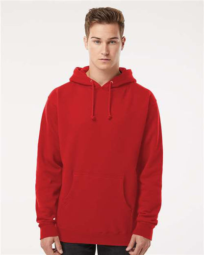 Independent Trading Co. Heavyweight Hooded Sweatshirt IND4000 Plum Custom Embroidered Business Logo