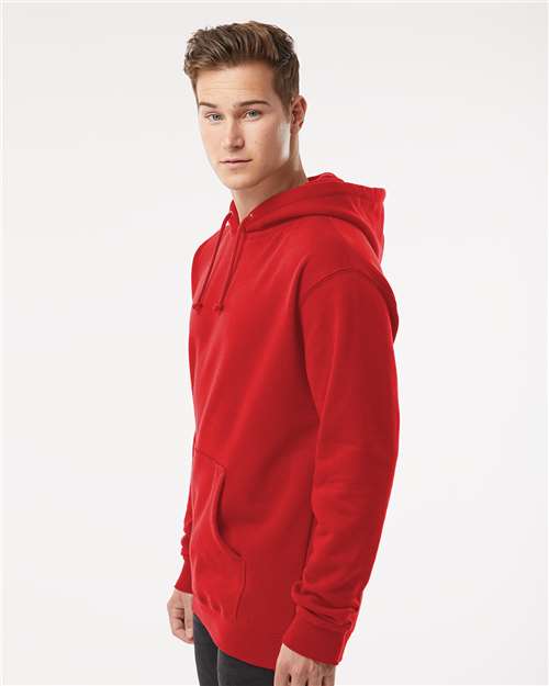 Independent Trading Co. Heavyweight Hooded Sweatshirt IND4000 Red Custom Embroidered Business Logo