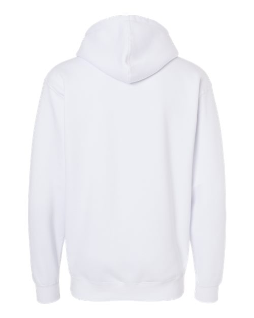 Independent Trading Co. Heavyweight Hooded Sweatshirt IND4000 White Custom Embroidered Business Logo