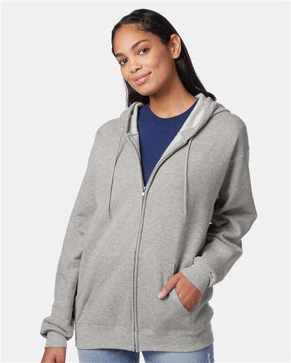 Custom Embroidered  Hanes Ecosmart® Full-Zip Hooded Sweatshirt P180  