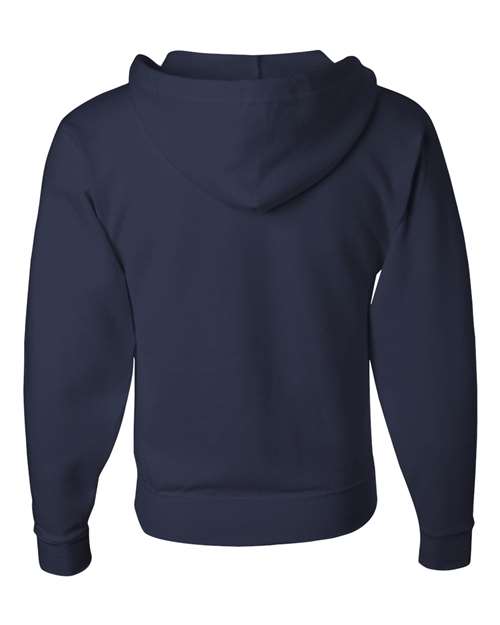 JERZEES NuBlend® Full-Zip Hooded Sweatshirt 993MR Custom Embroidered Business Logo