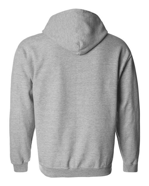 Gildan Heavy Blend™ Full-Zip Hooded Sweatshirt 18600 Sport Grey Custom Embroidered Business Logo