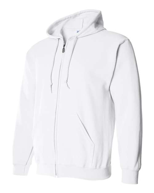 Gildan Heavy Blend™ Full-Zip Hooded Sweatshirt 18600 Sport Grey Custom Embroidered Business Logo