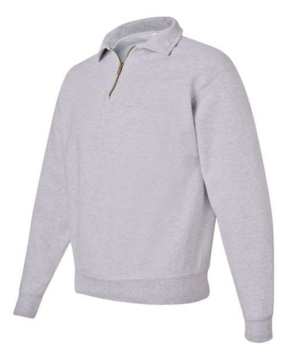 JERZEES Super Sweats NuBlend® Quarter-Zip Cadet Collar Sweatshirt 4528MR Custom Embroidered Business Logo