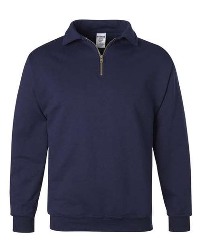 JERZEES Super Sweats NuBlend® Quarter-Zip Cadet Collar Sweatshirt 4528MR Custom Embroidered Business Logo