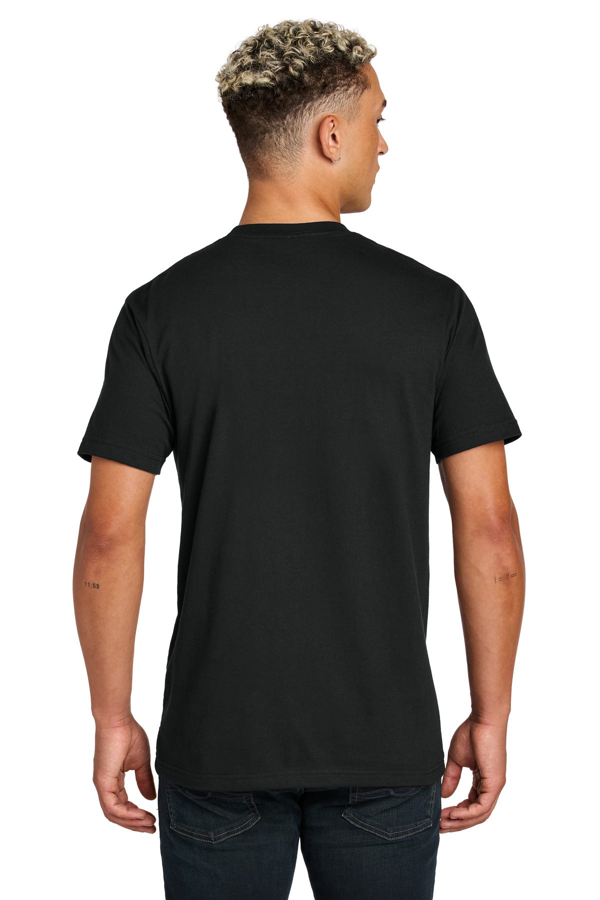 Custom Embroidered American Apparel Unisex CVC Tee 2001CVC,Black