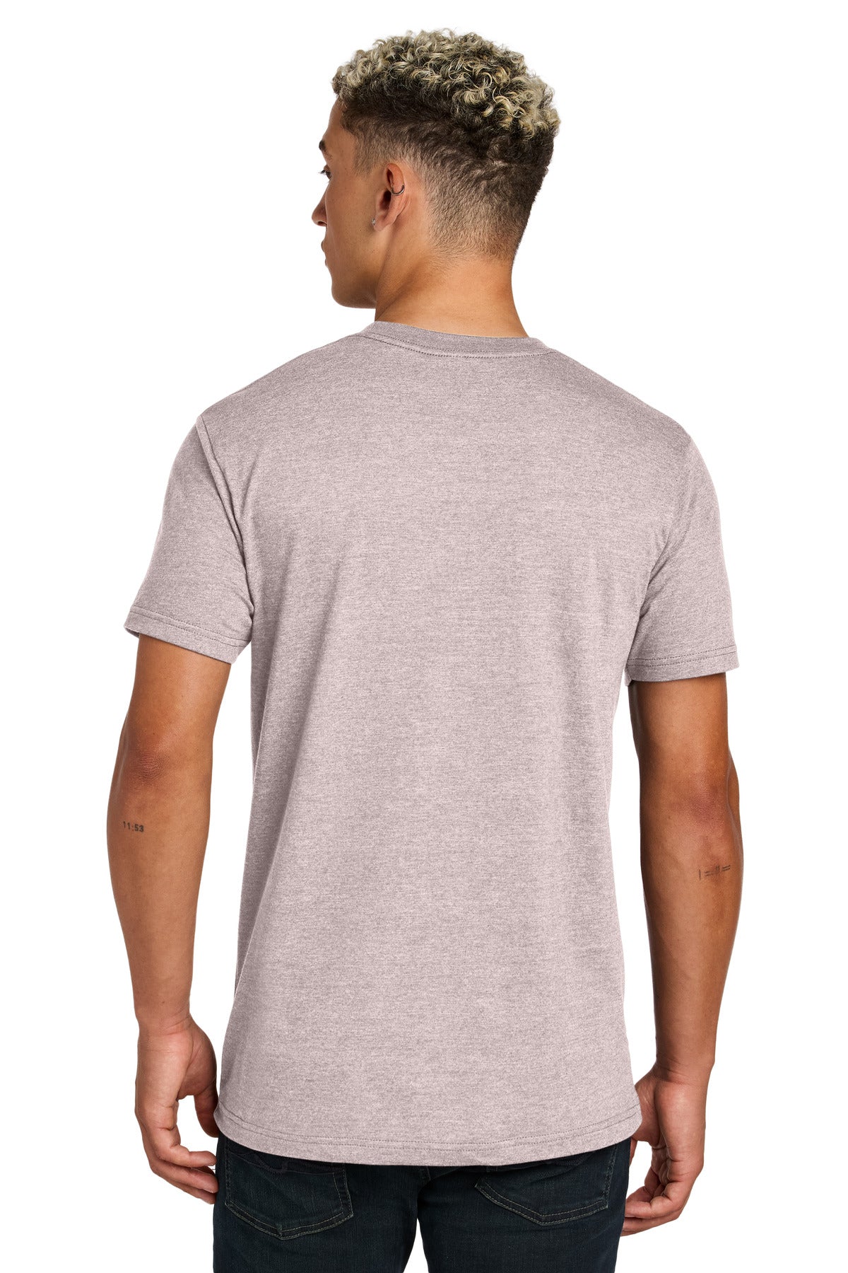 Custom Embroidered American Apparel Unisex CVC Tee 2001CVC,Heather Blush