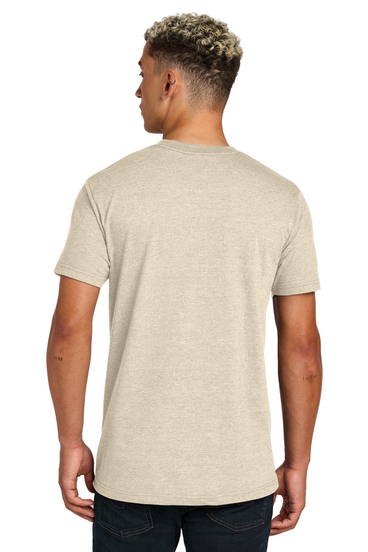 Custom Embroidered American Apparel Unisex CVC Tee 2001CVC,Heather Bone