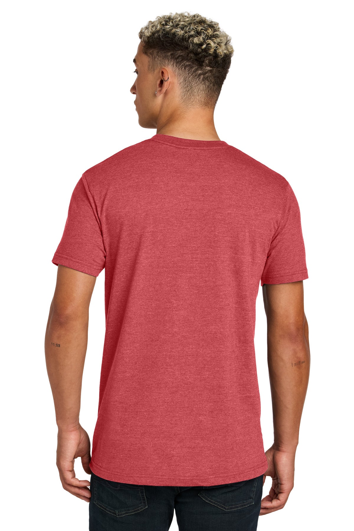 Custom Embroidered American Apparel Unisex CVC Tee 2001CVC,Heather Red