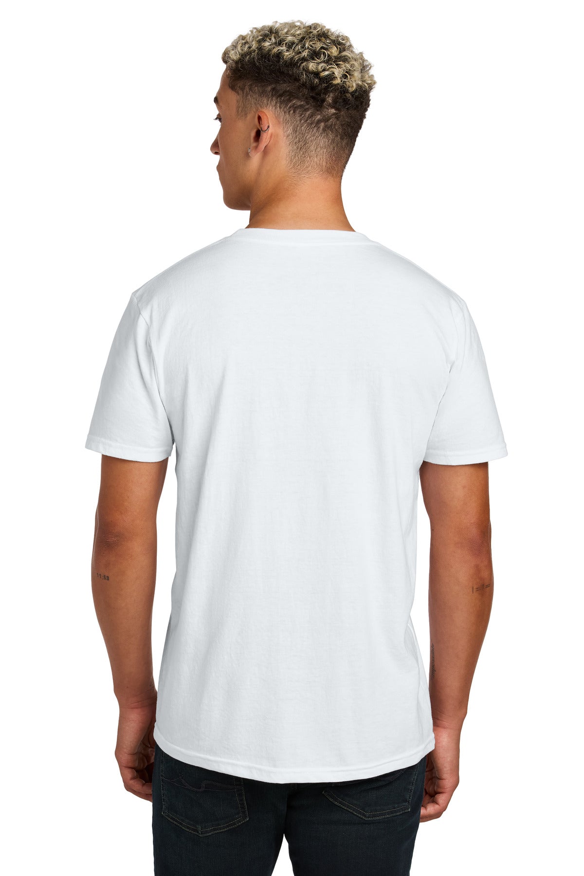 Custom Embroidered American Apparel Unisex CVC Tee 2001CVC,White